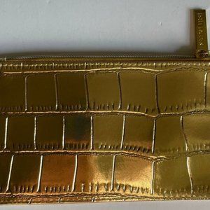 Estée Lauder Gold Snakeskin pouch